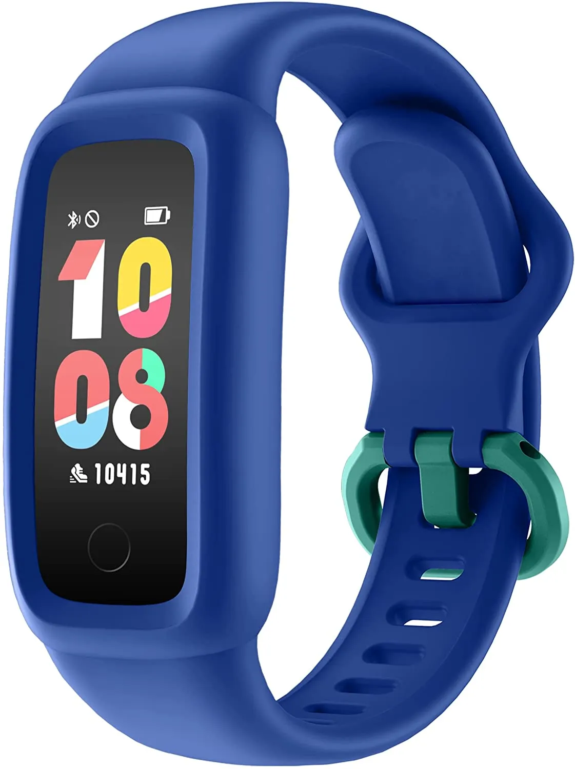 BIGGERFIVE Kids Fitness Tracker Watch for Girls Boys Age 5-12, IP68 Waterproof, Heart Rate Monitor, Activity Tracker, Sleep Monitor, Pedometer, Calorie Counter, Silent Alarm Clock, Family Account