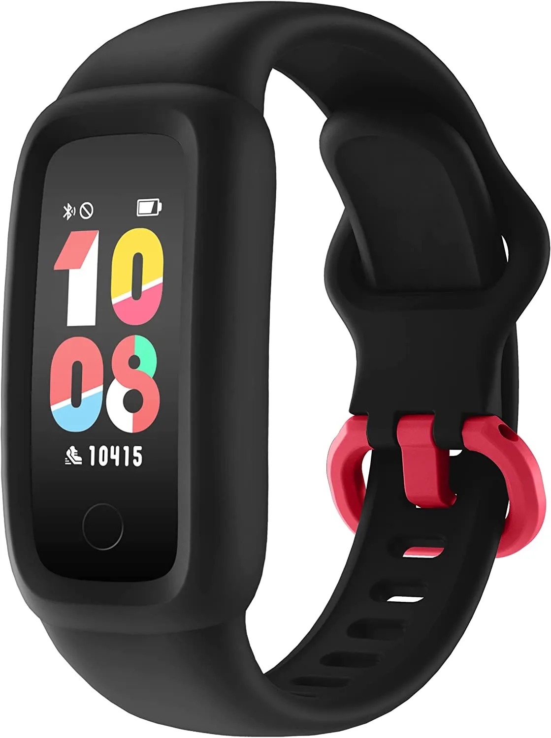 BIGGERFIVE Kids Fitness Tracker Watch for Girls Boys Age 5-12, IP68 Waterproof, Heart Rate Monitor, Activity Tracker, Sleep Monitor, Pedometer, Calorie Counter, Silent Alarm Clock, Family Account