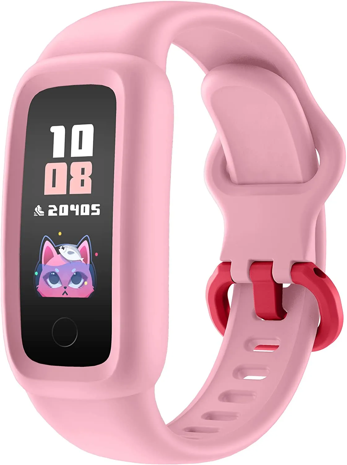 BIGGERFIVE Kids Fitness Tracker Watch for Girls Boys Age 5-12, IP68 Waterproof, Heart Rate Monitor, Activity Tracker, Sleep Monitor, Pedometer, Calorie Counter, Silent Alarm Clock, Family Account