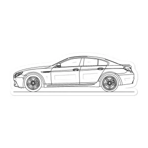 BMW F06 640i M Sport Outline Sticker