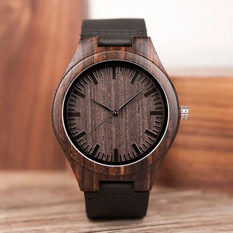 BOBO BIRD Engraving Men Watches Family Gifts For Son DAD MOM Mens Quartz Women Wristwatch   For Boyfriend Engrave   D26