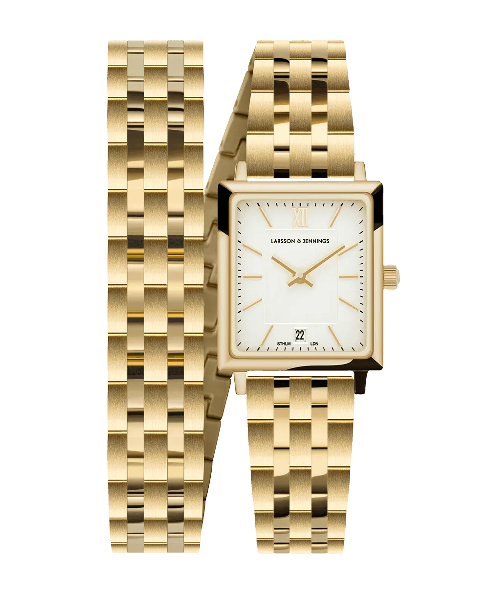 Boyfriend Mini Wrap Gold White 31mm