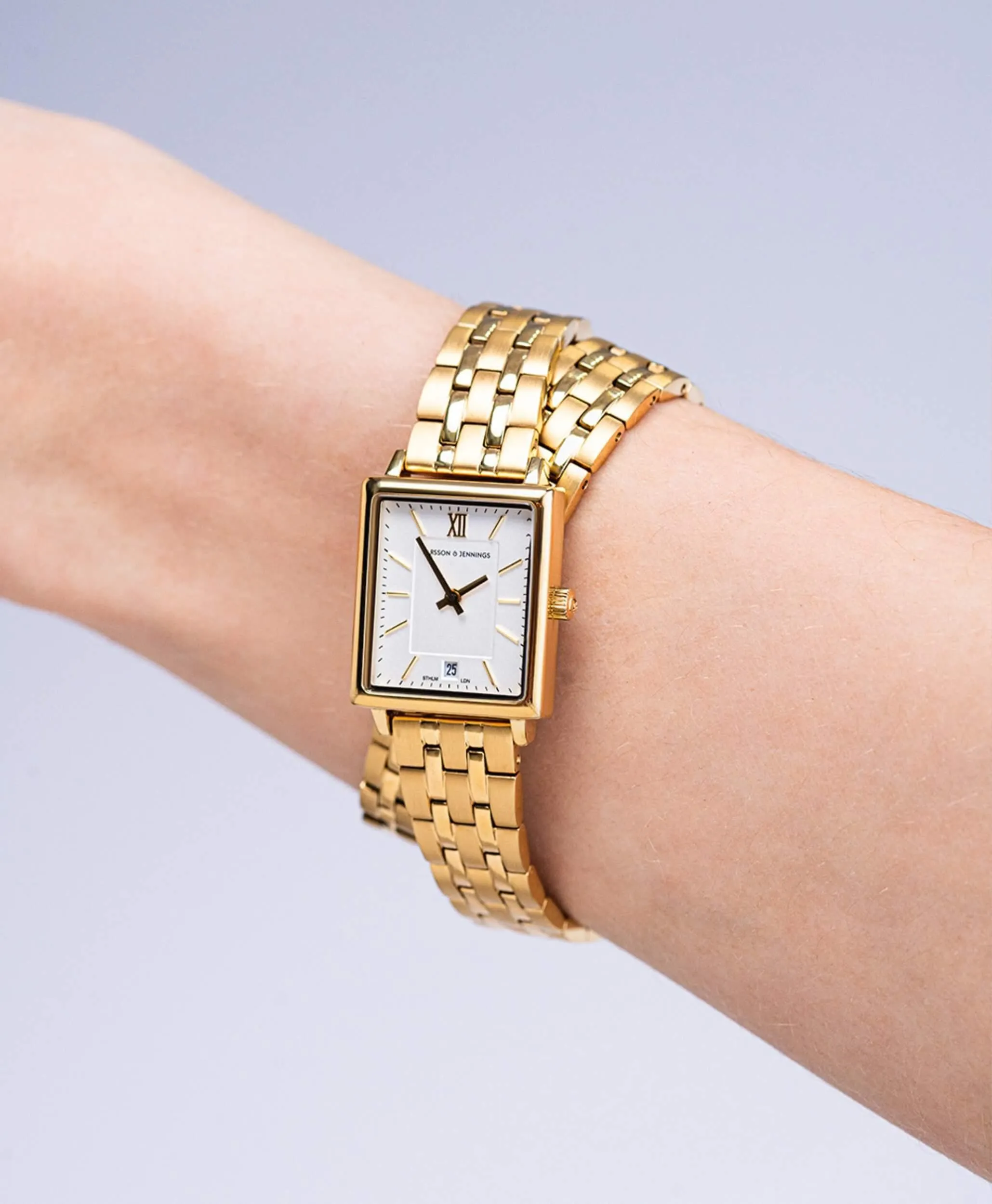 Boyfriend Mini Wrap Gold White 31mm