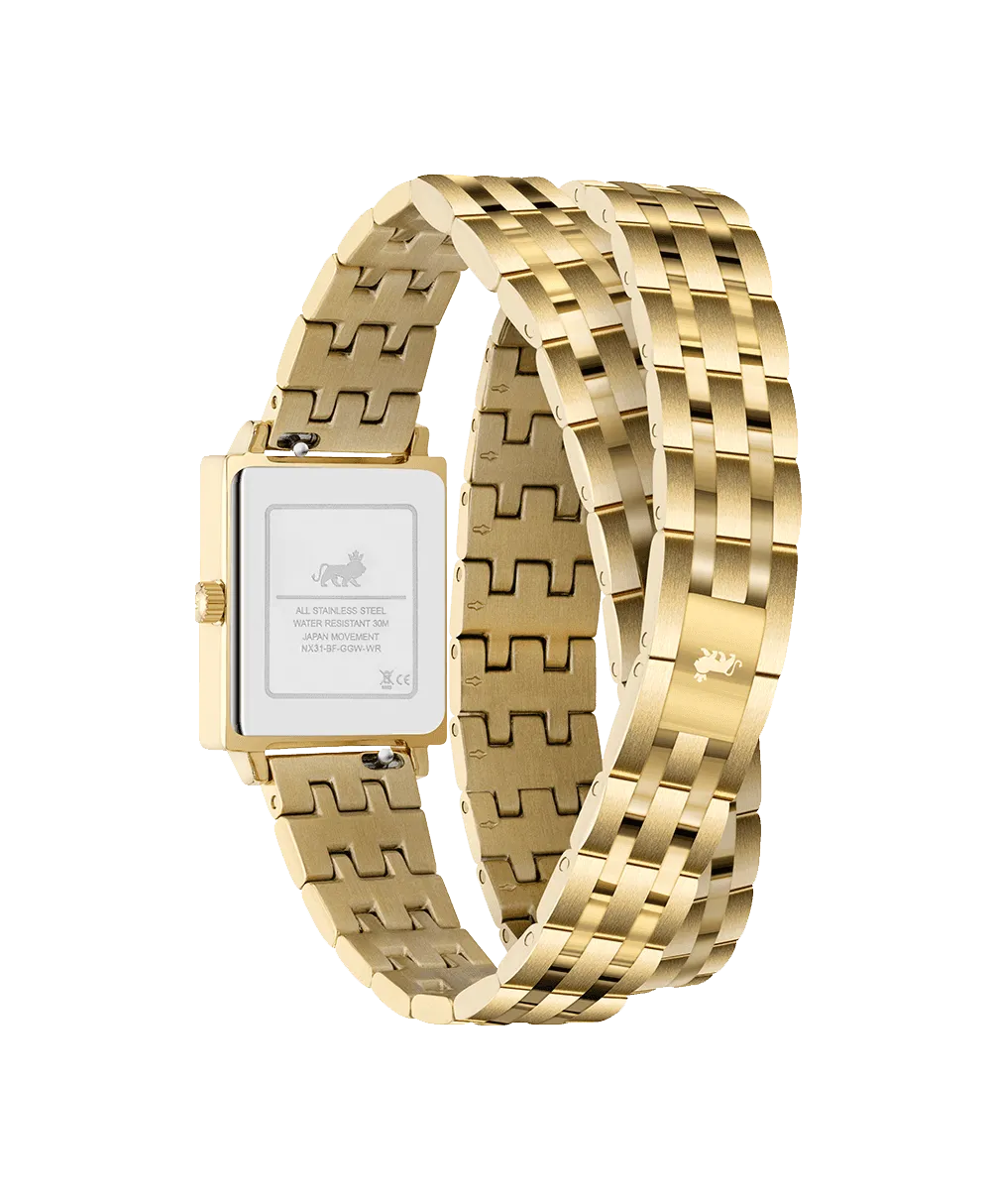 Boyfriend Mini Wrap Gold White 31mm