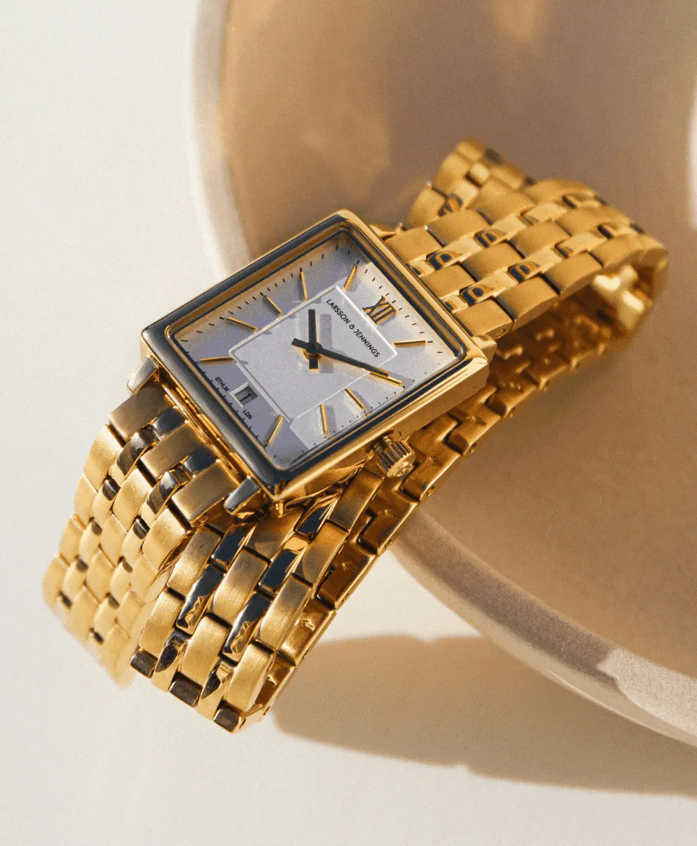 Boyfriend Mini Wrap Gold White 31mm