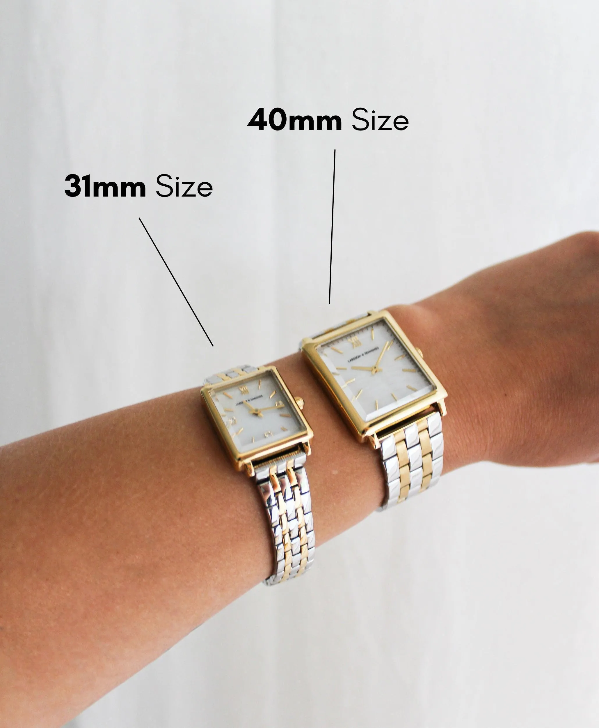 Boyfriend Mini Wrap Gold White 31mm