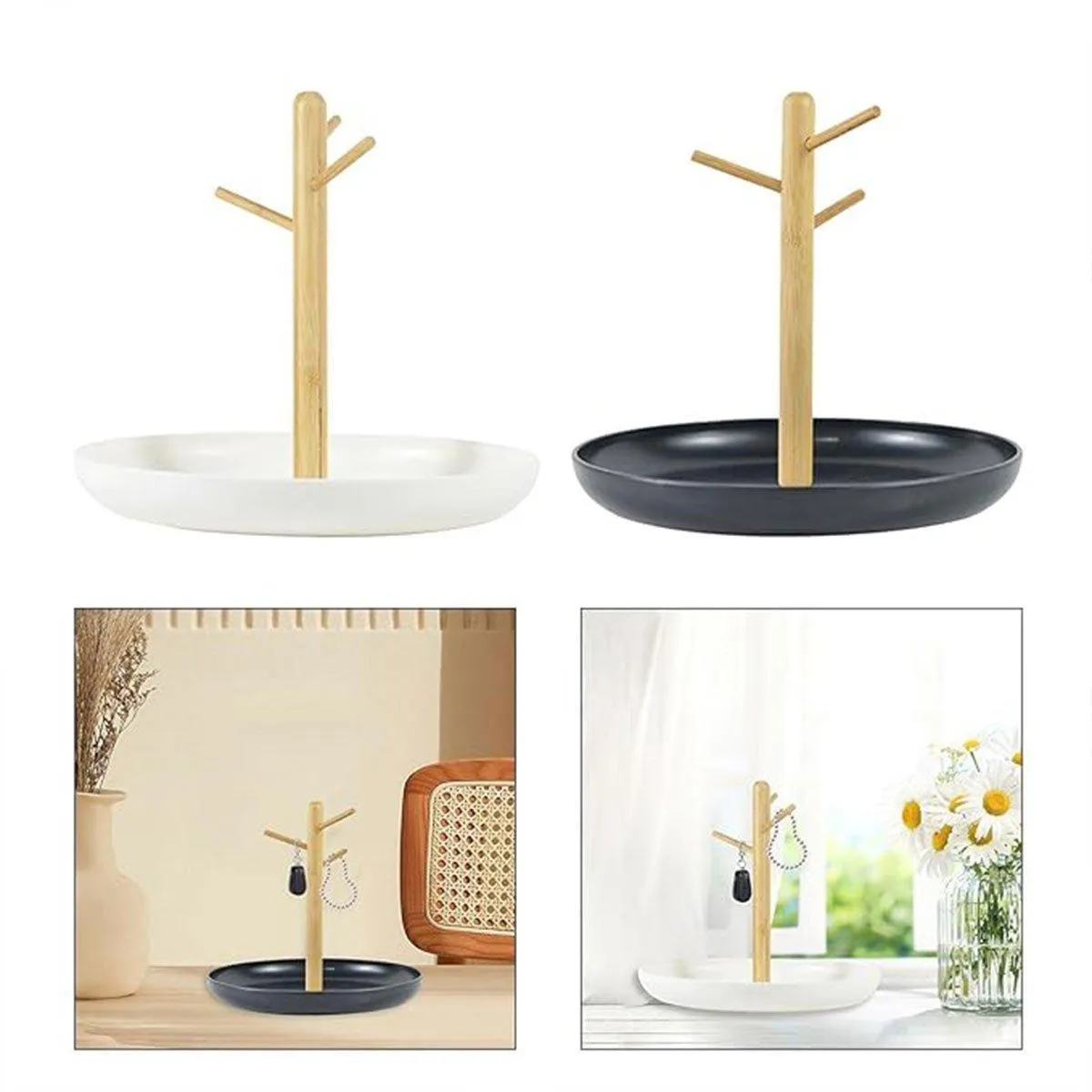 Branch Tray Desktop Storage Organizer Key Holder Rack for Living Room Entryway