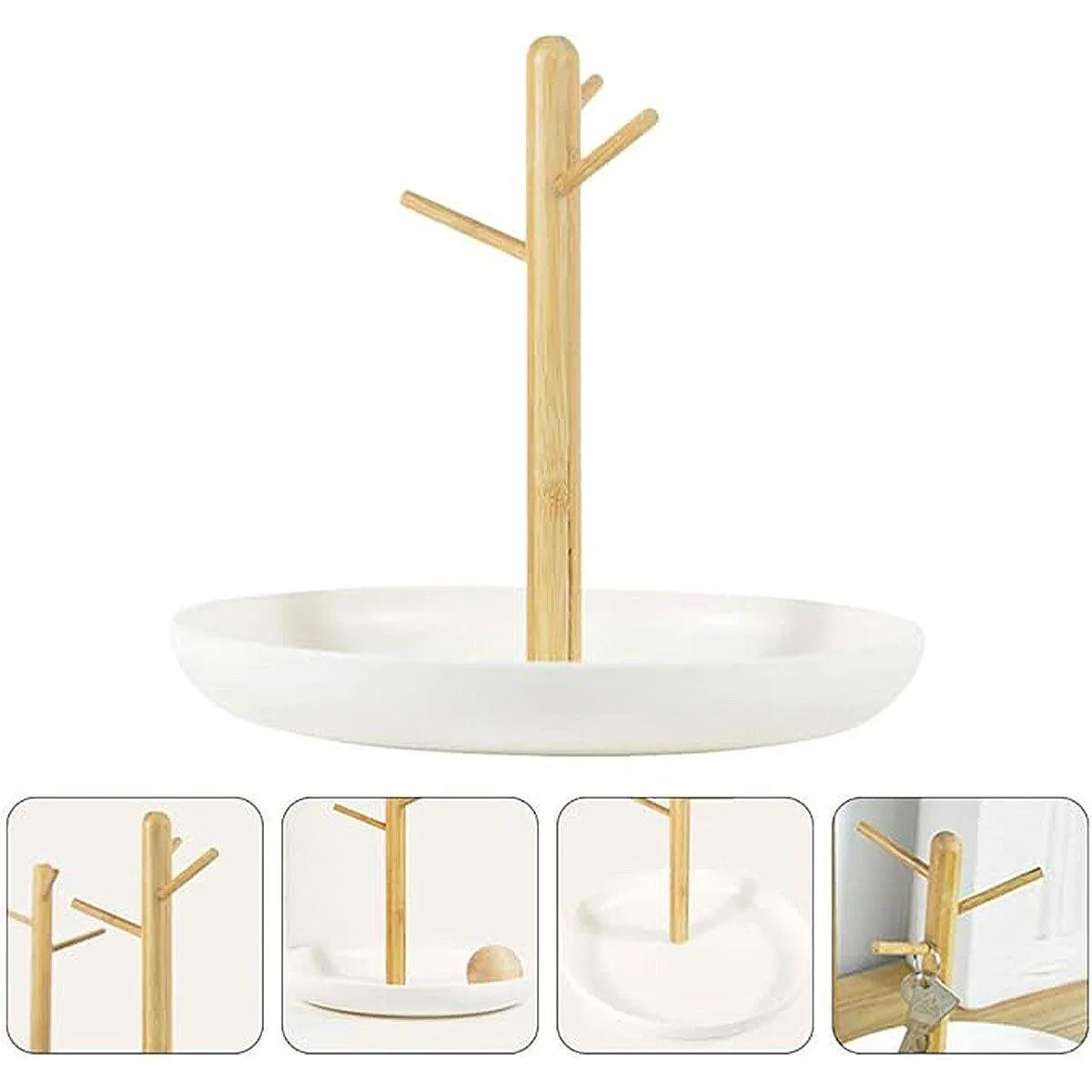 Branch Tray Desktop Storage Organizer Key Holder Rack for Living Room Entryway