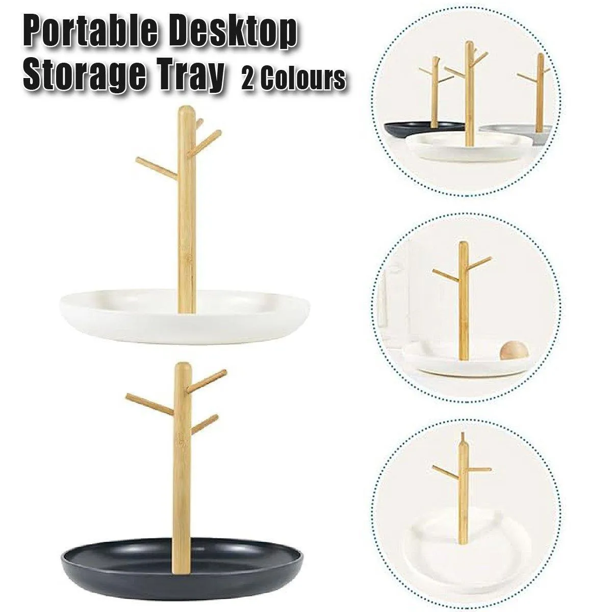 Branch Tray Desktop Storage Organizer Key Holder Rack for Living Room Entryway
