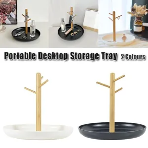 Branch Tray Desktop Storage Organizer Key Holder Rack for Living Room Entryway