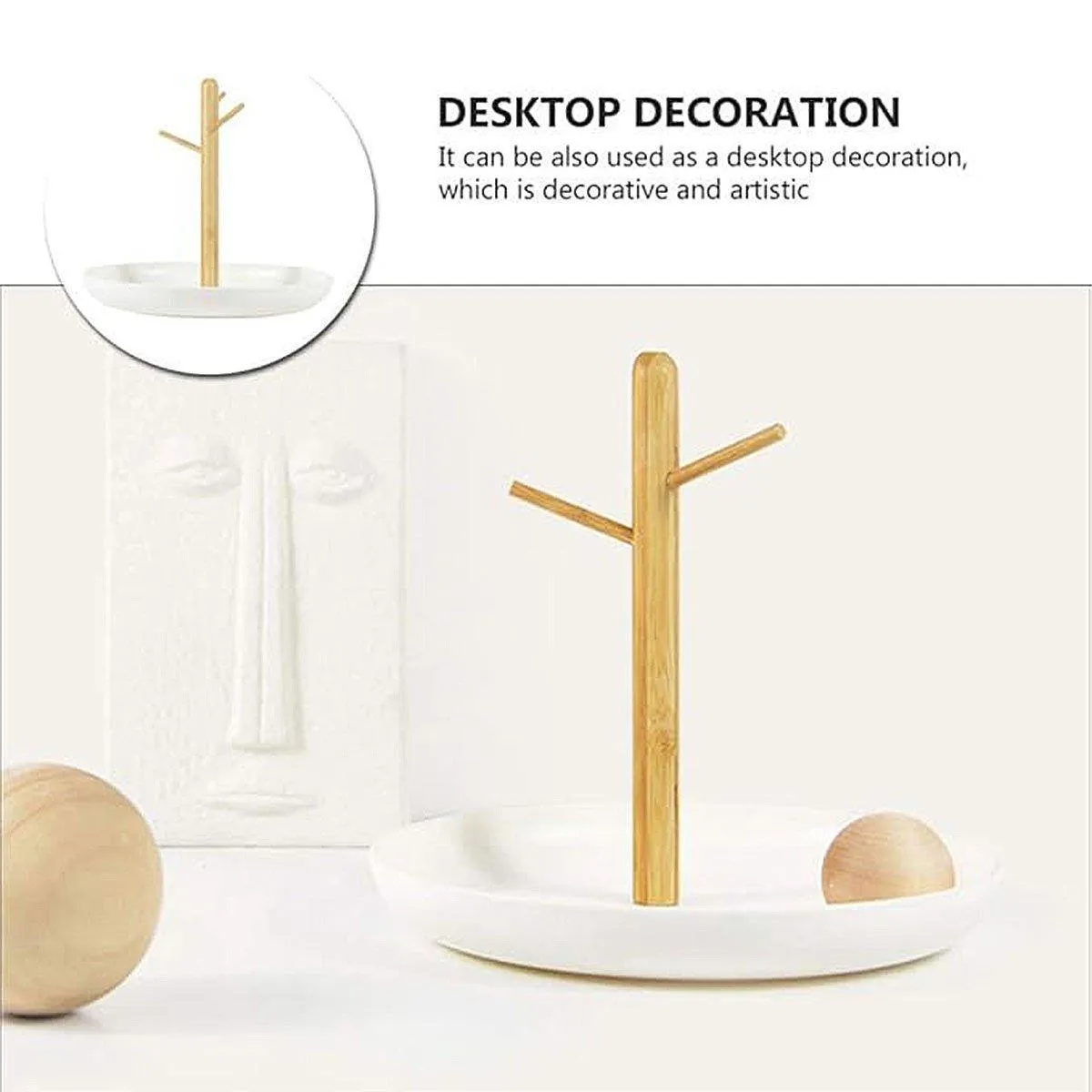 Branch Tray Desktop Storage Organizer Key Holder Rack for Living Room Entryway
