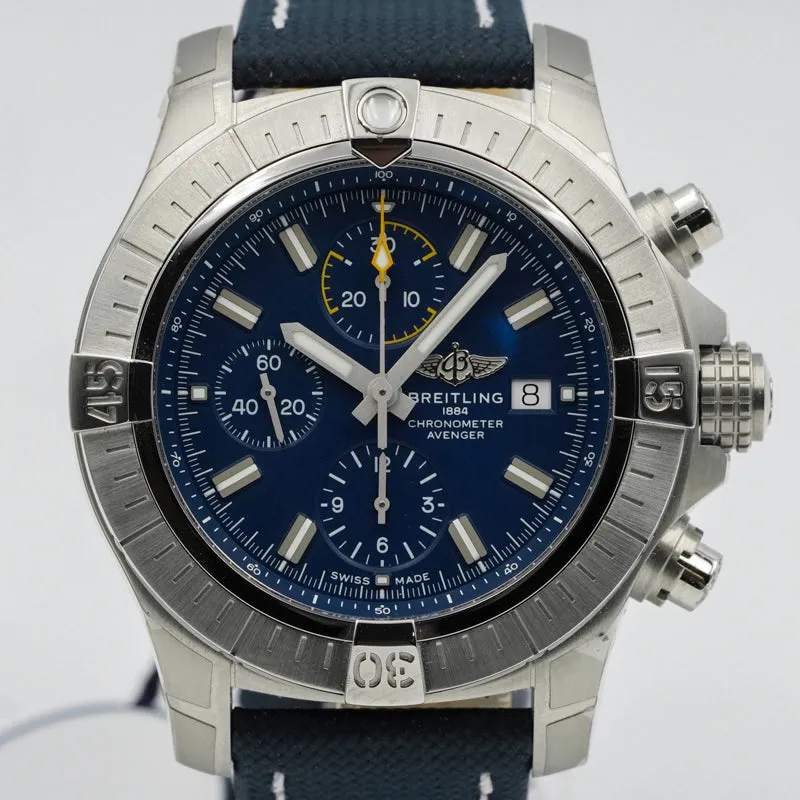 Breitling Avenger A13317101C1X2 Chronograph Blue Dial 45mm