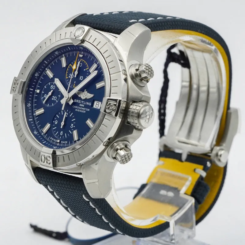 Breitling Avenger A13317101C1X2 Chronograph Blue Dial 45mm