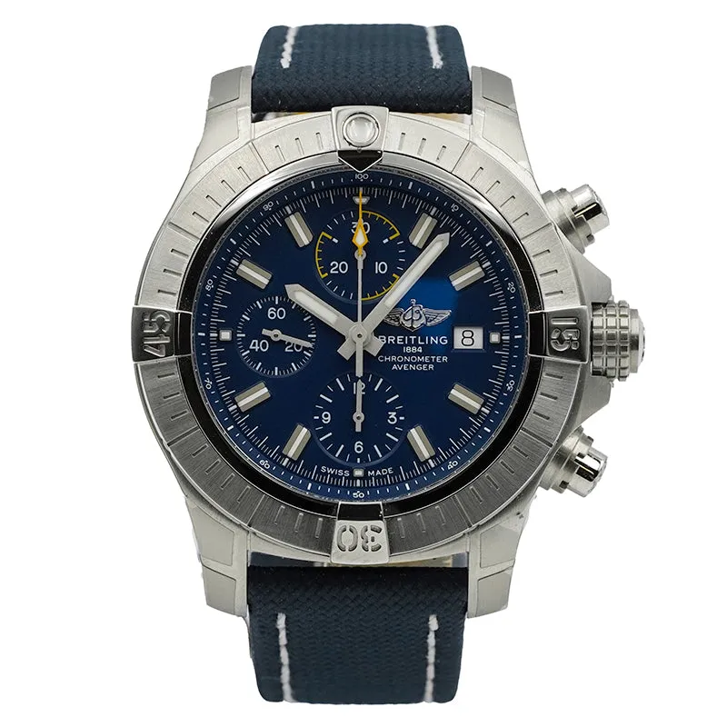 Breitling Avenger A13317101C1X2 Chronograph Blue Dial 45mm