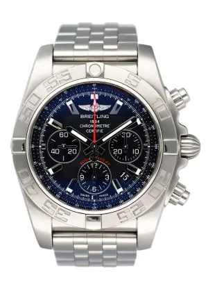 Breitling Chronomat 44 Flying Fish AB011010/BB08 Men Watch Box Papers