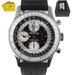 Breitling Datora Montbrillant Panda White Chronograph Stainless Auto A21330 43mm