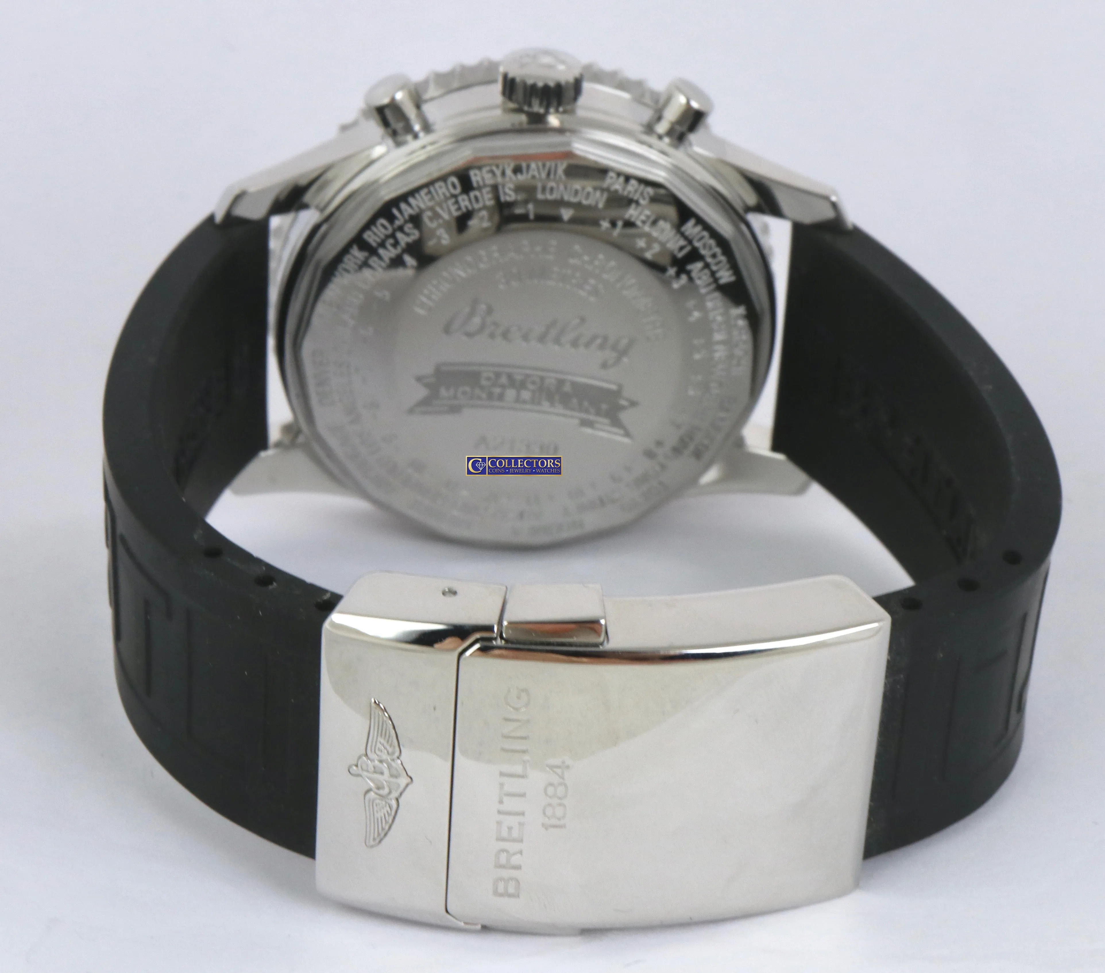 Breitling Datora Montbrillant Panda White Chronograph Stainless Auto A21330 43mm