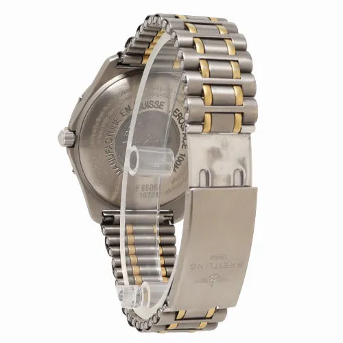Breitling Mens Aerospace Titanium 40mm Black Stick Dial Watch Reference# F65062