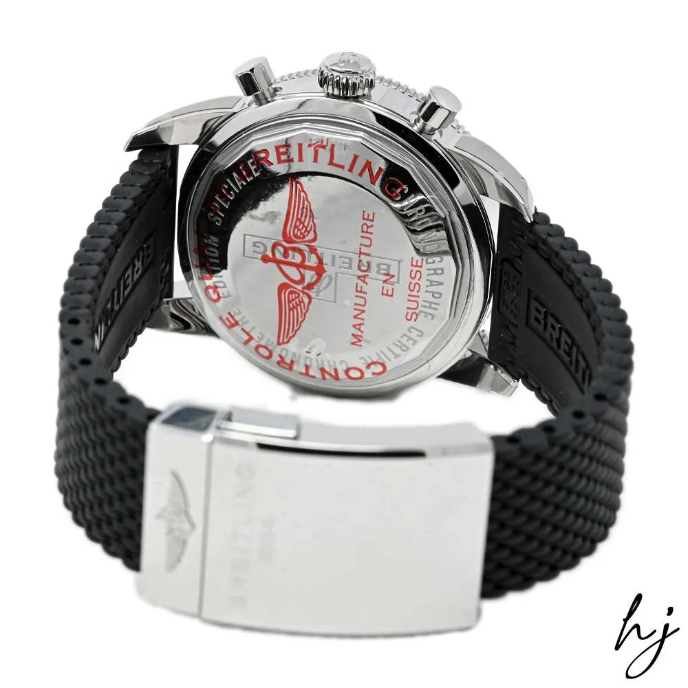 Breitling Men's Superocean Heritage Stainless Steel 44mm Black Chronograph Dial Watch Reference #: A13313