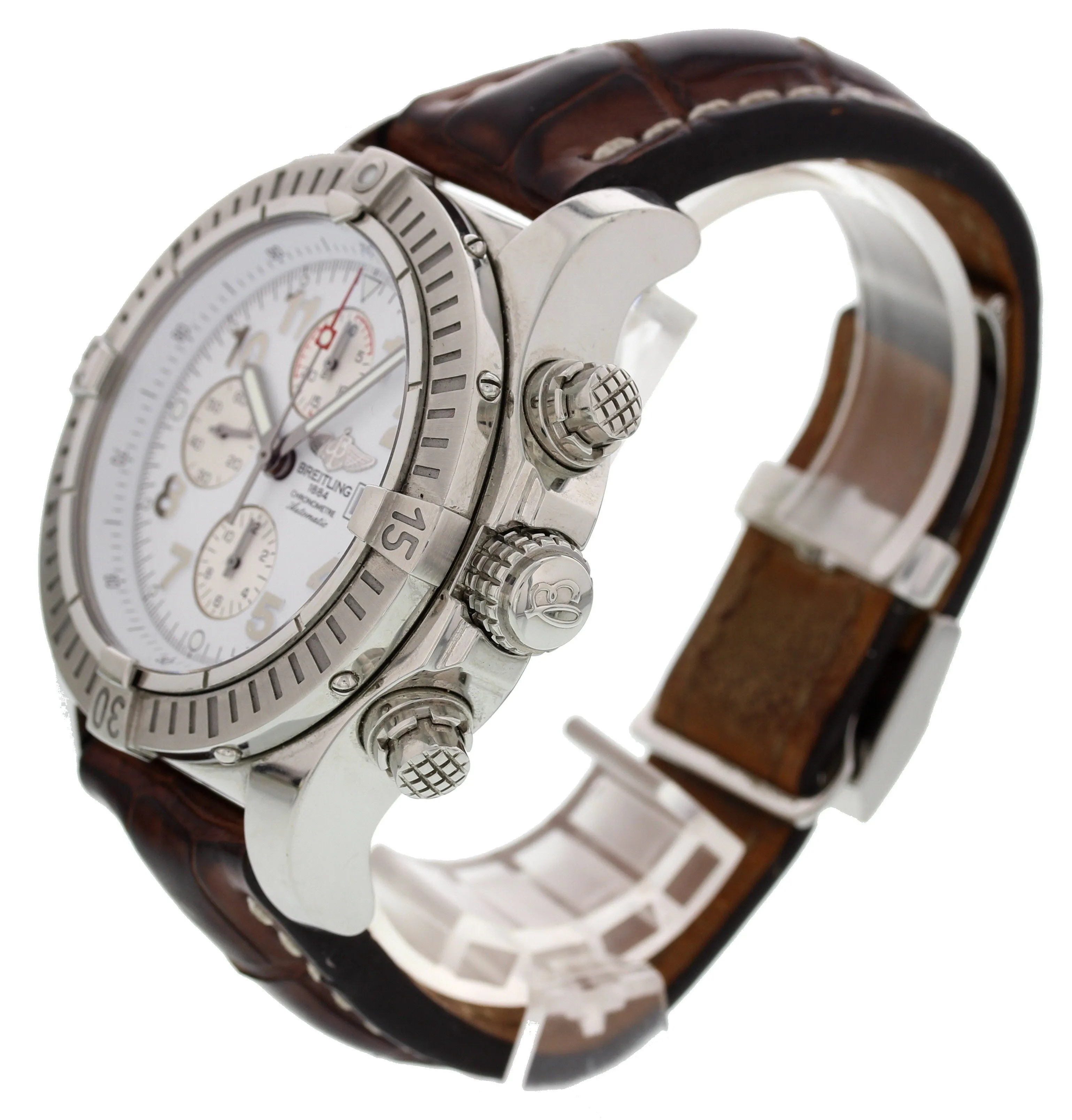 Breitling Super Avenger Chronograph SS A13370 Box/Papers