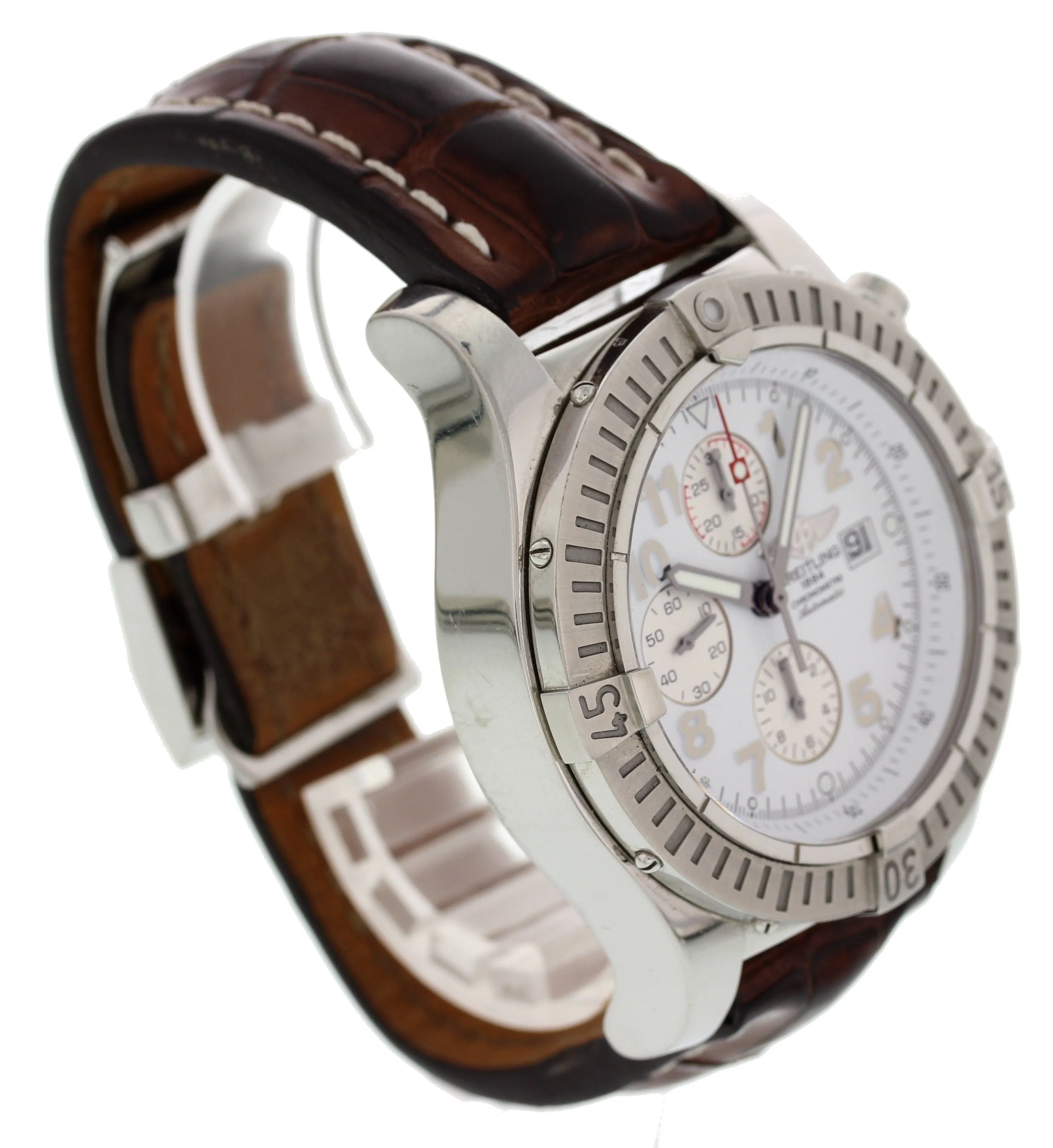 Breitling Super Avenger Chronograph SS A13370 Box/Papers