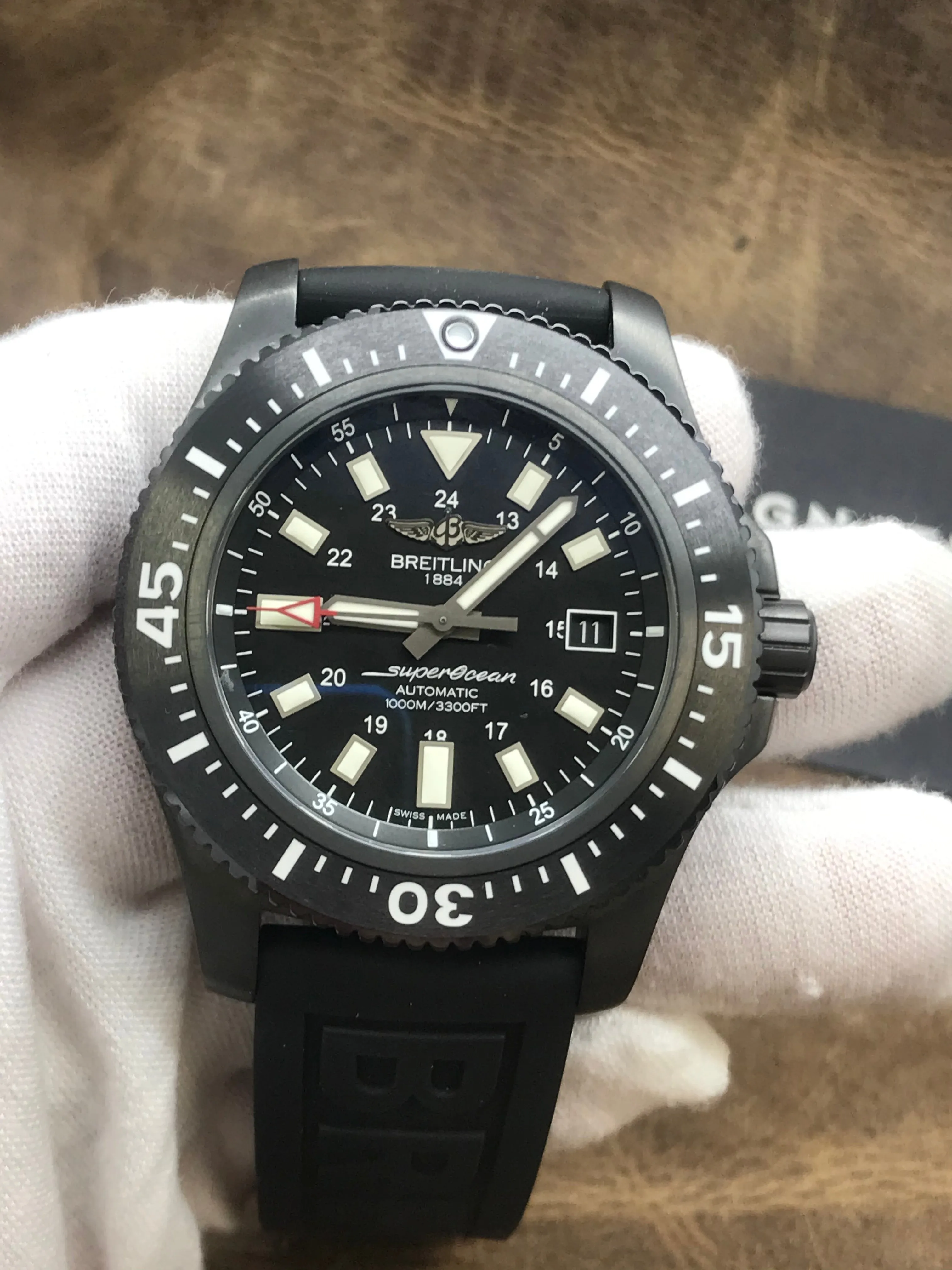 Breitling Superocean M1739313 Black Dial Automatic Men's Watch