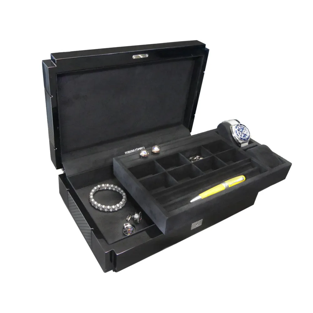 Buben & Zorweg Vantage Gentleman's Multi Storage Case in Carbon