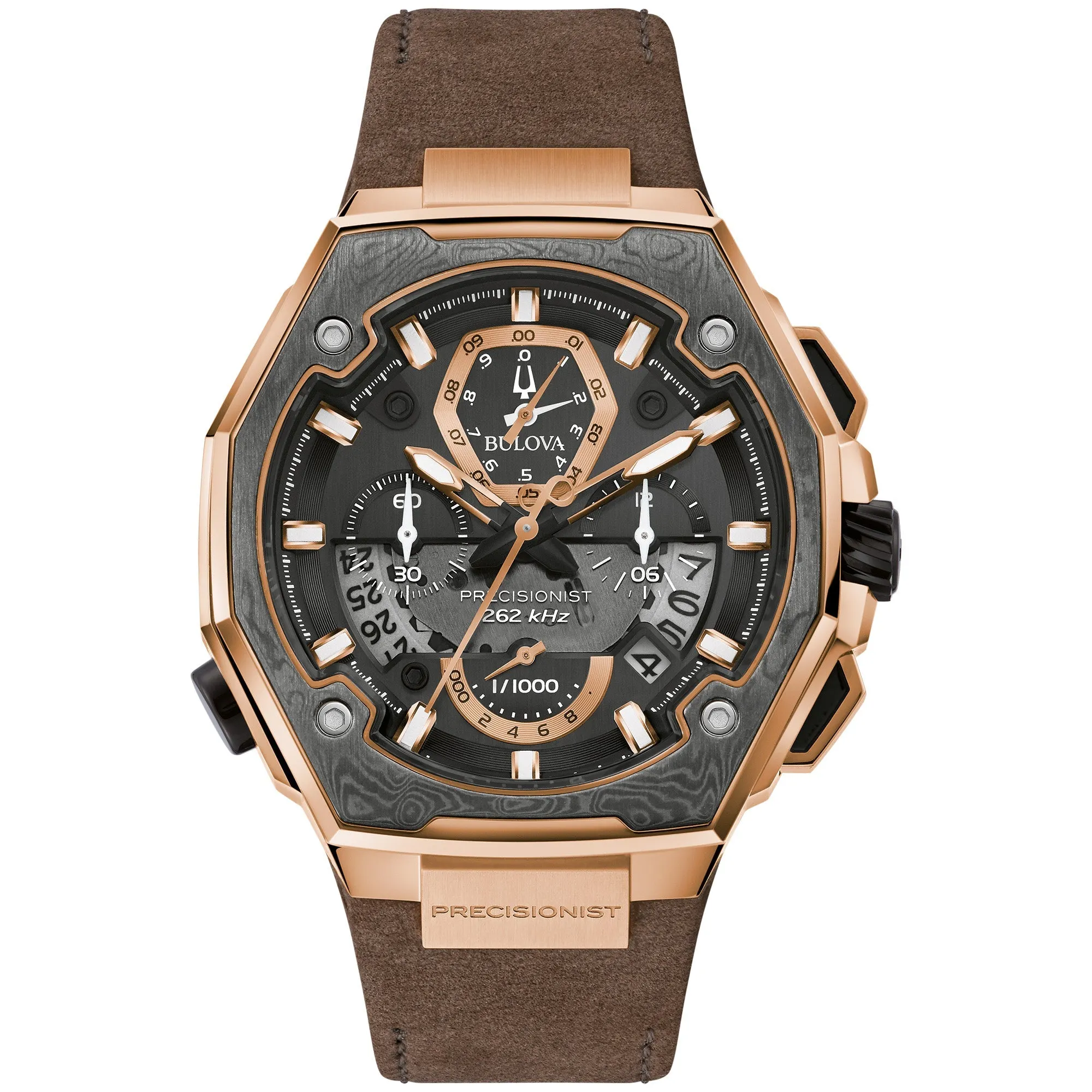 Bulova Proprietary Precisionist Mens Watch Stainless Steel
