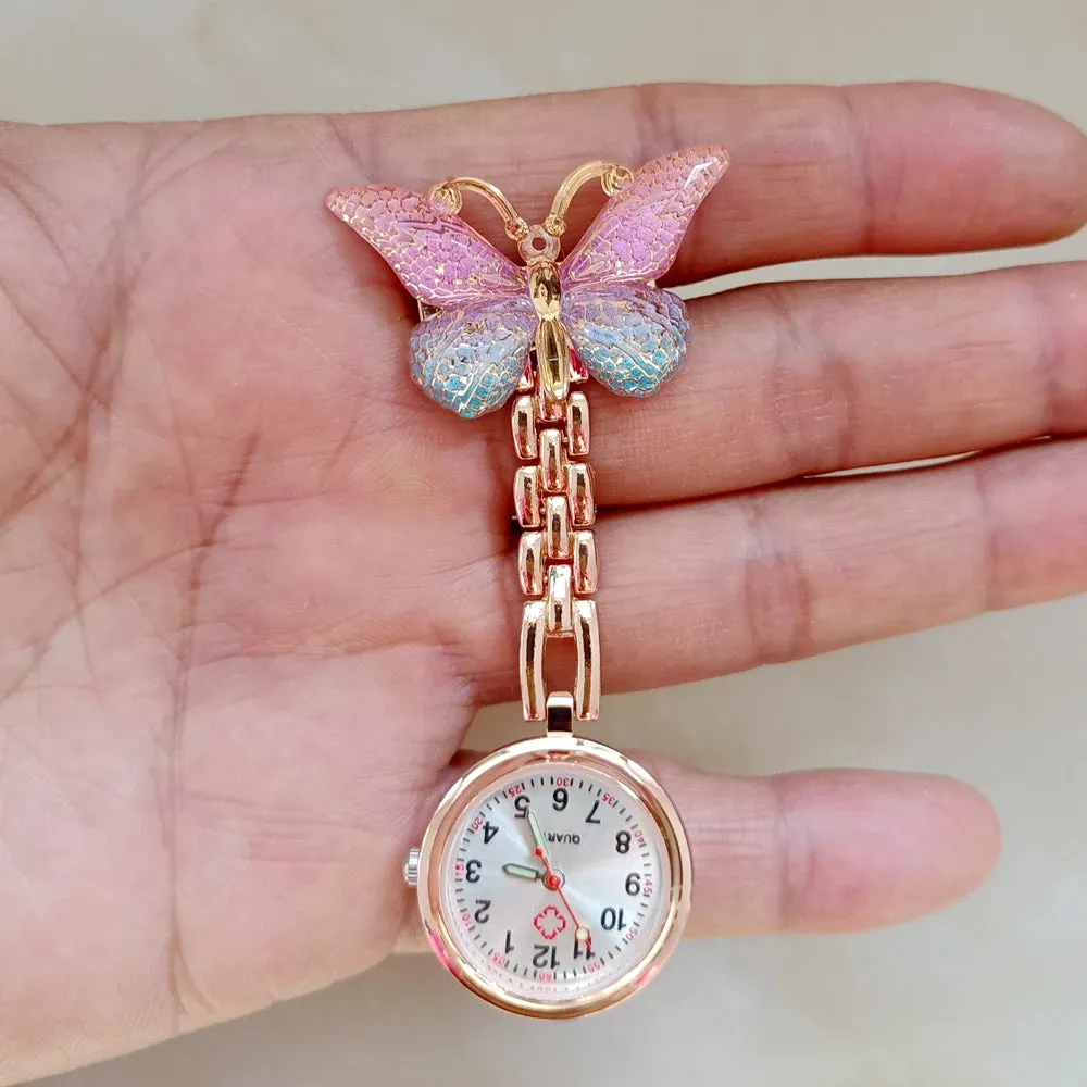 Butterfly Alloy Pocket Watches