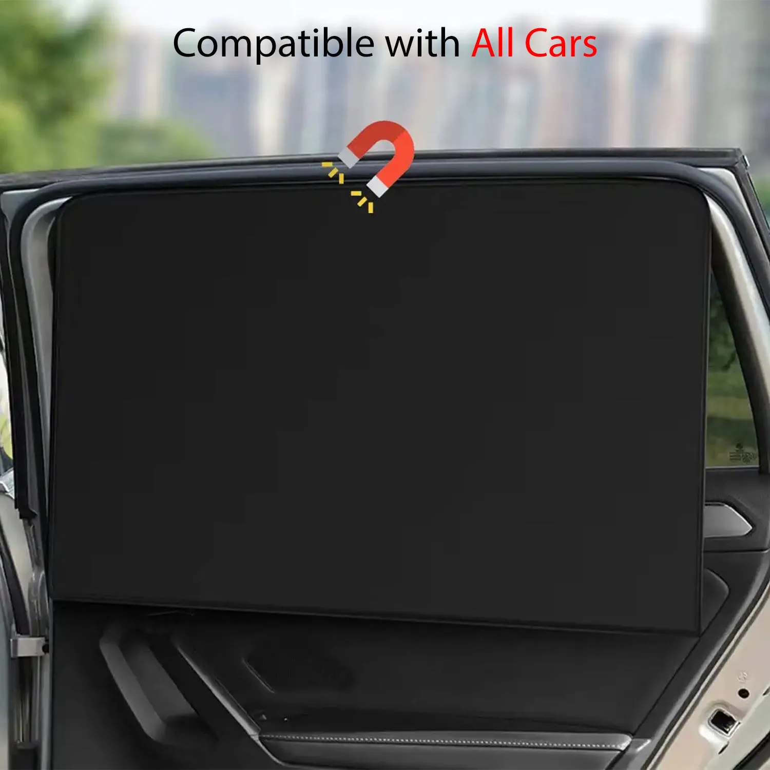 Car Side Window Sun Shades, Custom Fit For Your Cars, Window Sunshades Privacy Curtains, 100% Block Light for Breastfeeding, Taking a nap, Changing Clothes, Camping KO15980