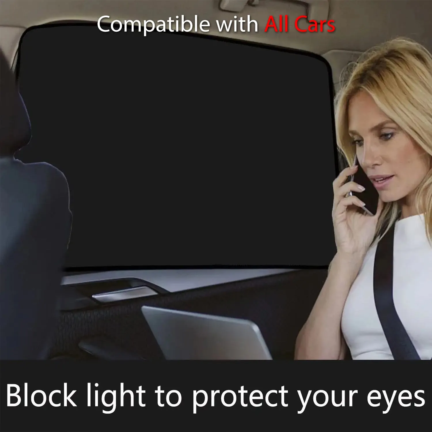 Car Side Window Sun Shades, Custom Fit For Your Cars, Window Sunshades Privacy Curtains, 100% Block Light for Breastfeeding, Taking a nap, Changing Clothes, Camping KO15980