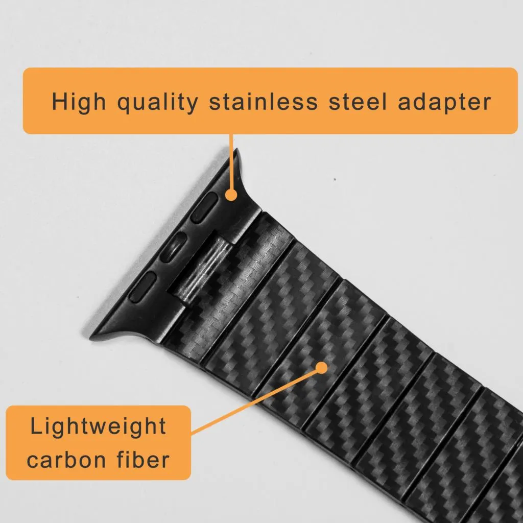 Carbon Fiber Strap For Apple