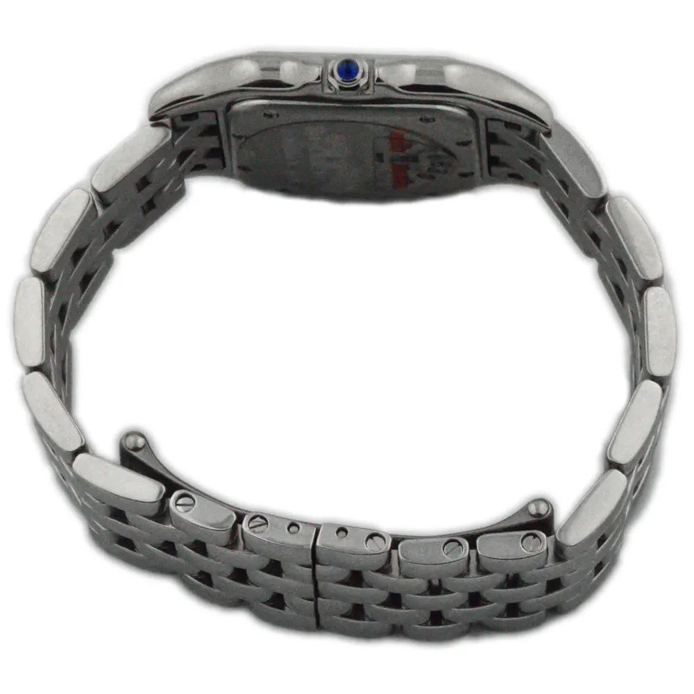 Cartier Ladies Panthere Stainless Steel 27 mm x 37 mm Silver Roman Dial Watch Reference #: WSPN0007