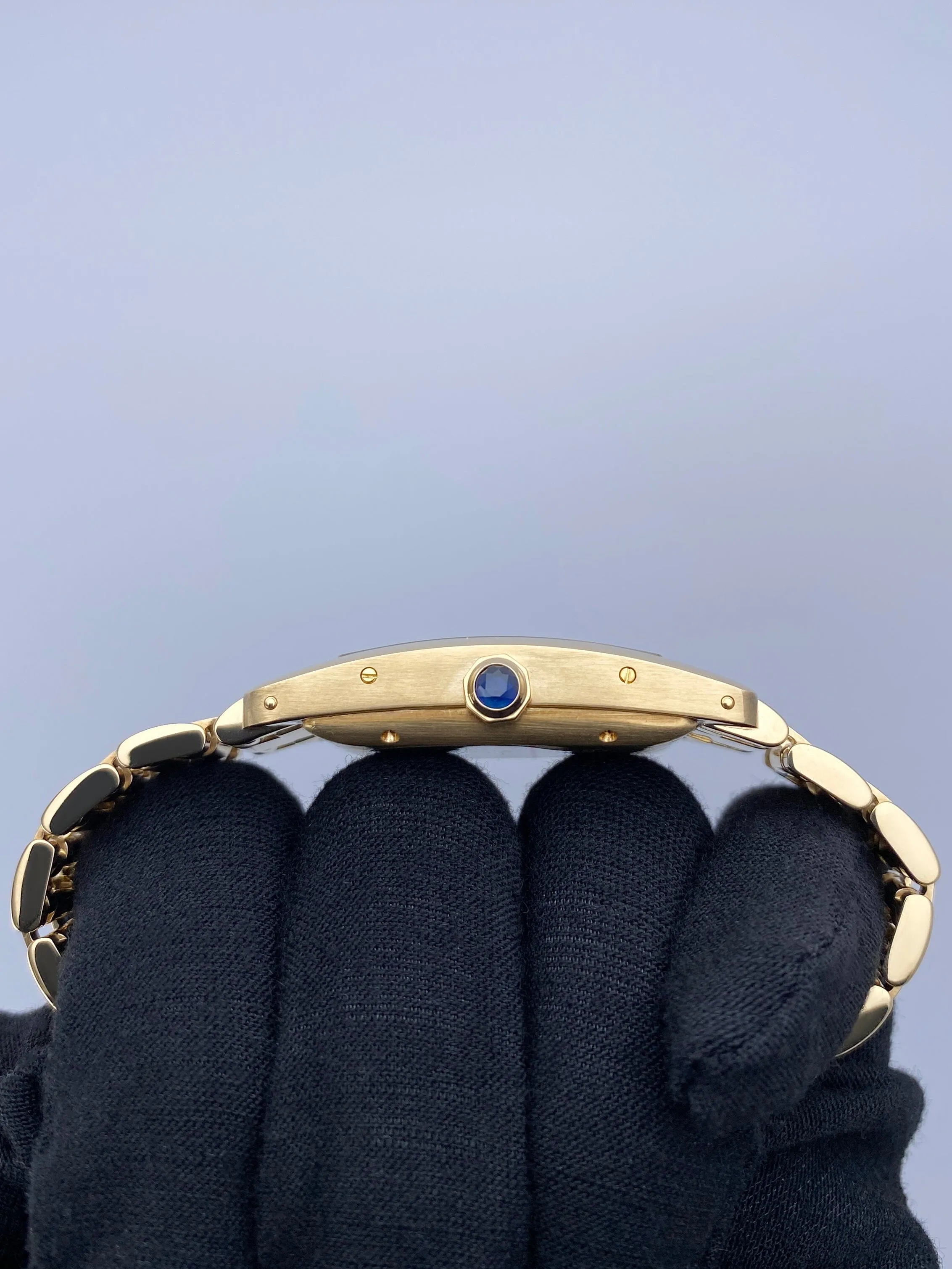 Cartier Tank Americaine W26035K2 18K Yellow Gold Ladies Watch Box Papers