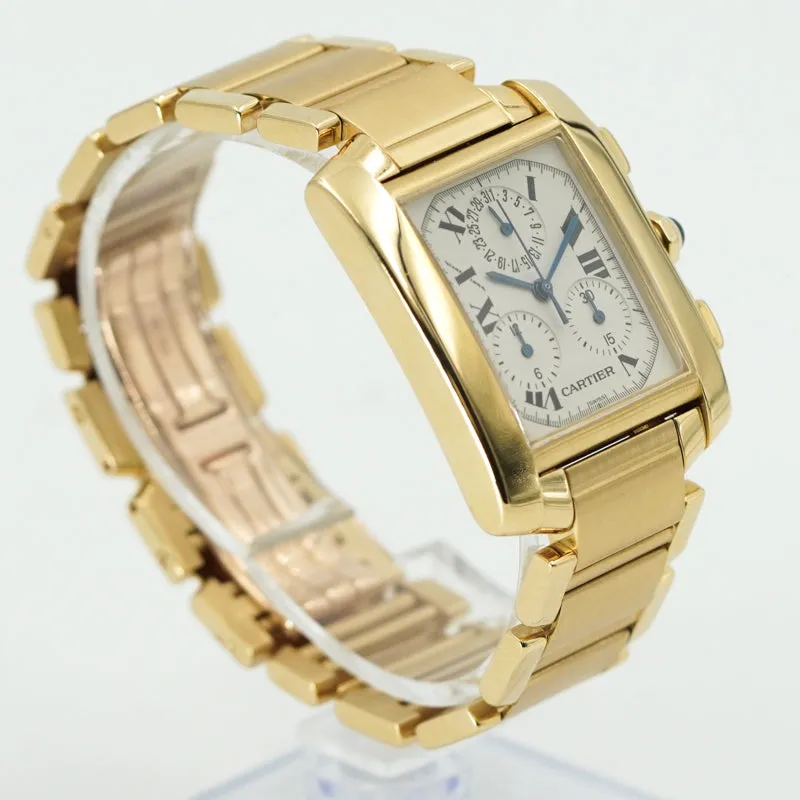 Cartier Tank Francaise Chronograph 18K Yellow Gold Quartz W50005R2
