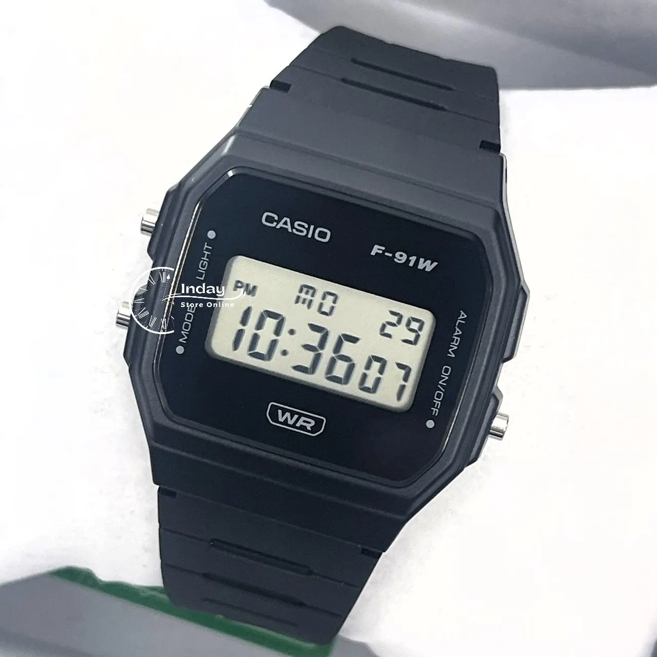 Casio Digital Women's Watch F-91WB-1A Bio-based Resin Band Battery Life: 7 years