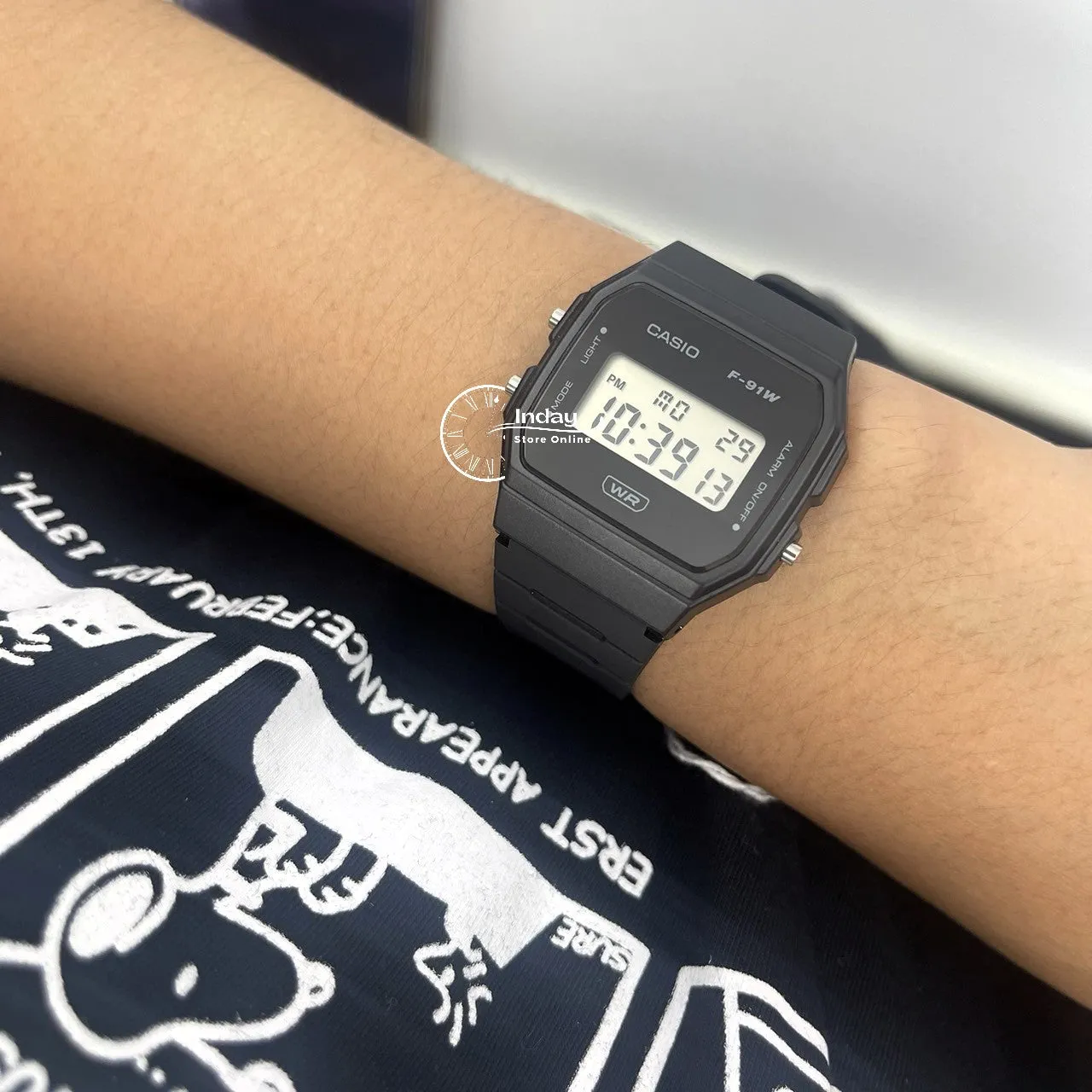 Casio Digital Women's Watch F-91WB-1A Bio-based Resin Band Battery Life: 7 years