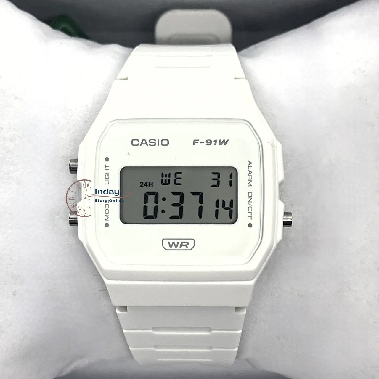 Casio Digital Women's Watch F-91WB-7A Bio-based Resin Band Battery Life: 7 years