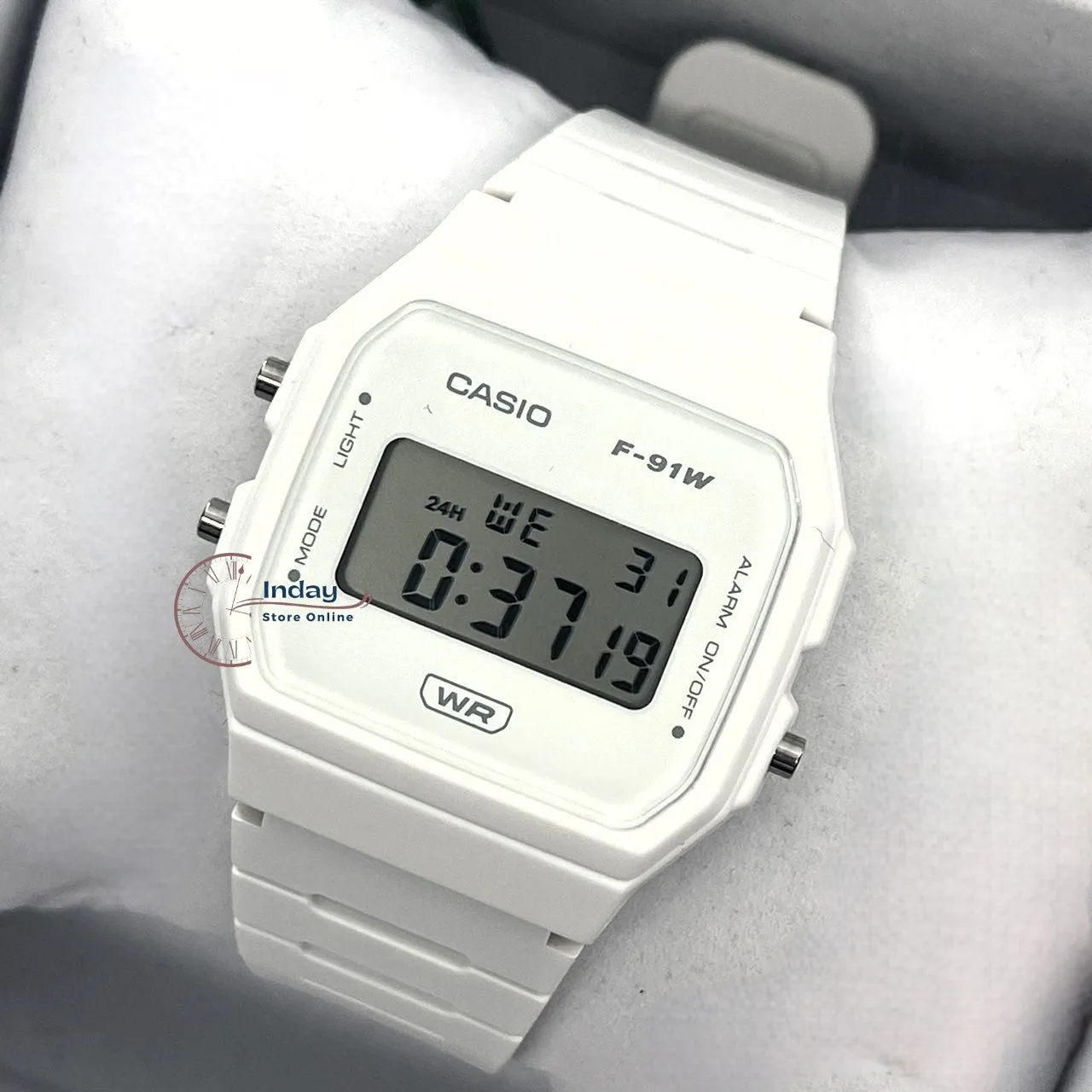 Casio Digital Women's Watch F-91WB-7A Bio-based Resin Band Battery Life: 7 years