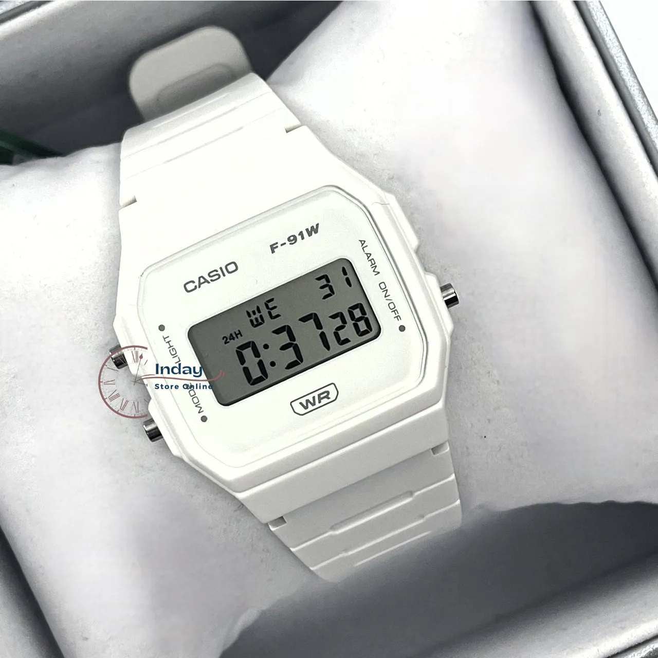 Casio Digital Women's Watch F-91WB-7A Bio-based Resin Band Battery Life: 7 years