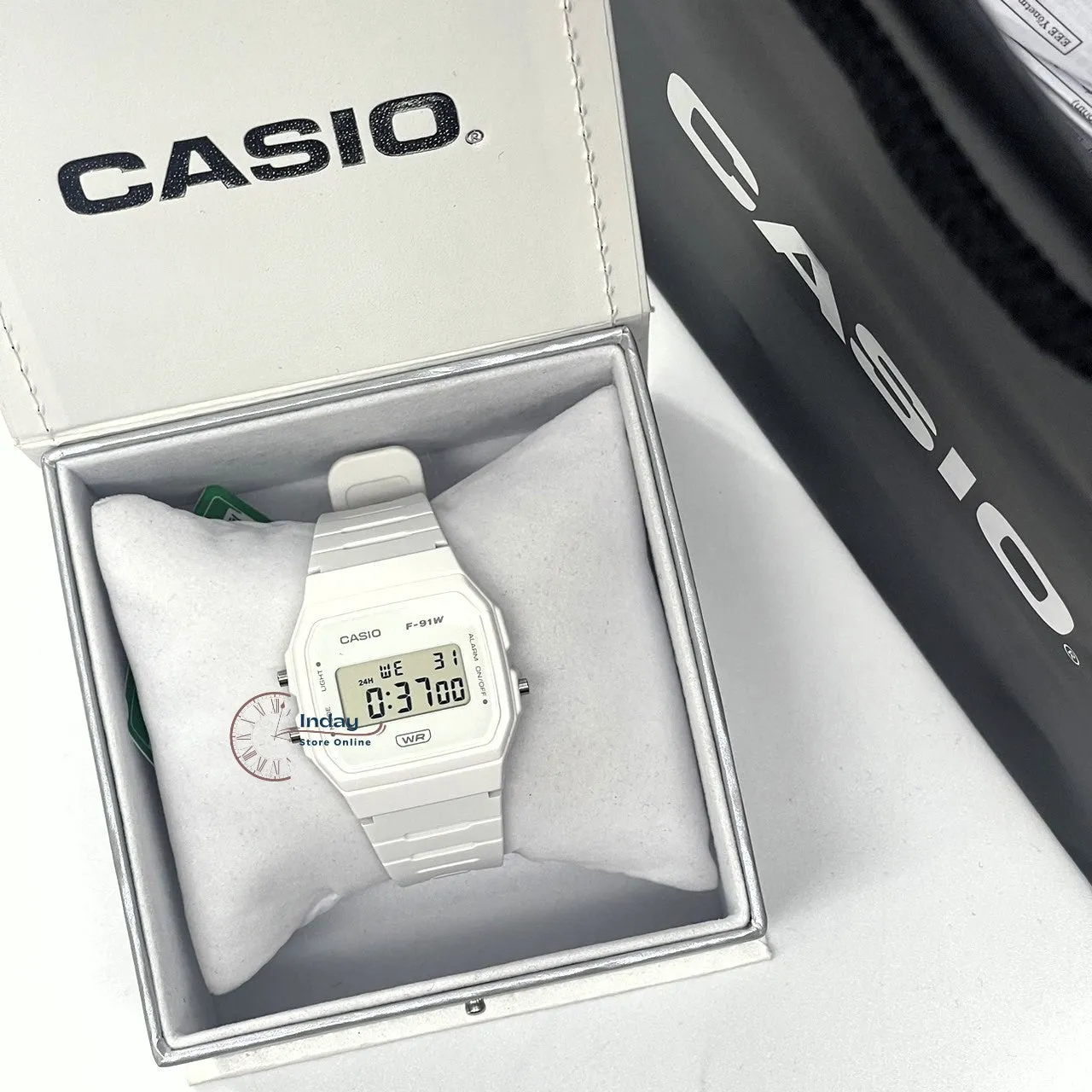 Casio Digital Women's Watch F-91WB-7A Bio-based Resin Band Battery Life: 7 years
