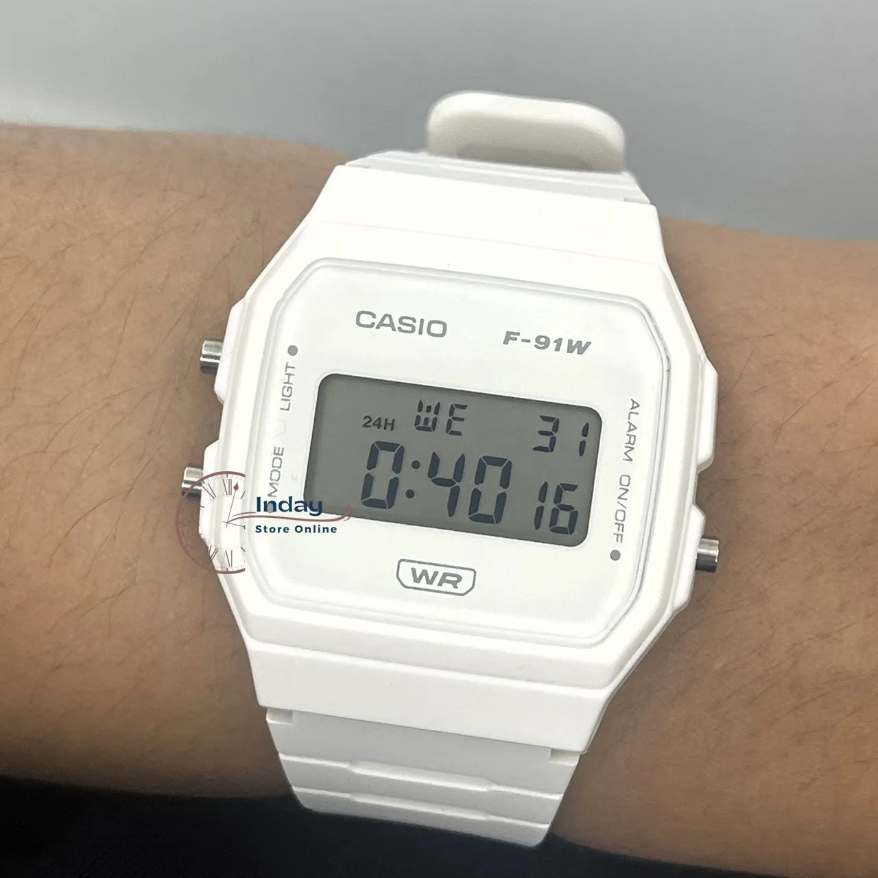 Casio Digital Women's Watch F-91WB-7A Bio-based Resin Band Battery Life: 7 years