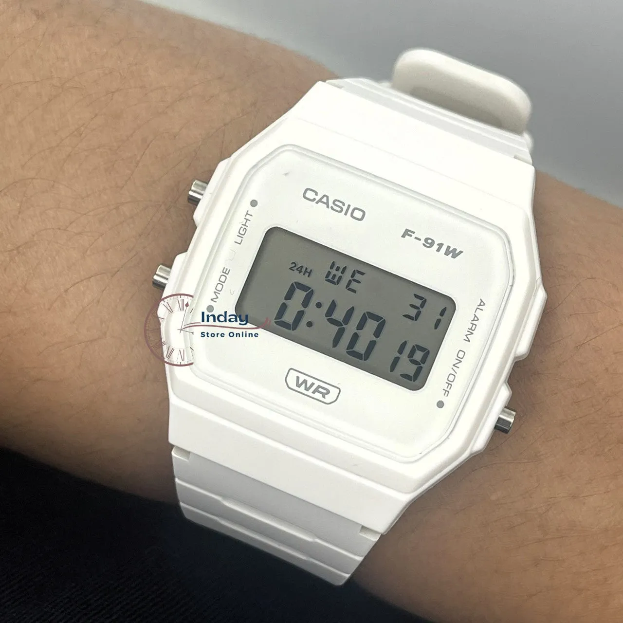Casio Digital Women's Watch F-91WB-7A Bio-based Resin Band Battery Life: 7 years