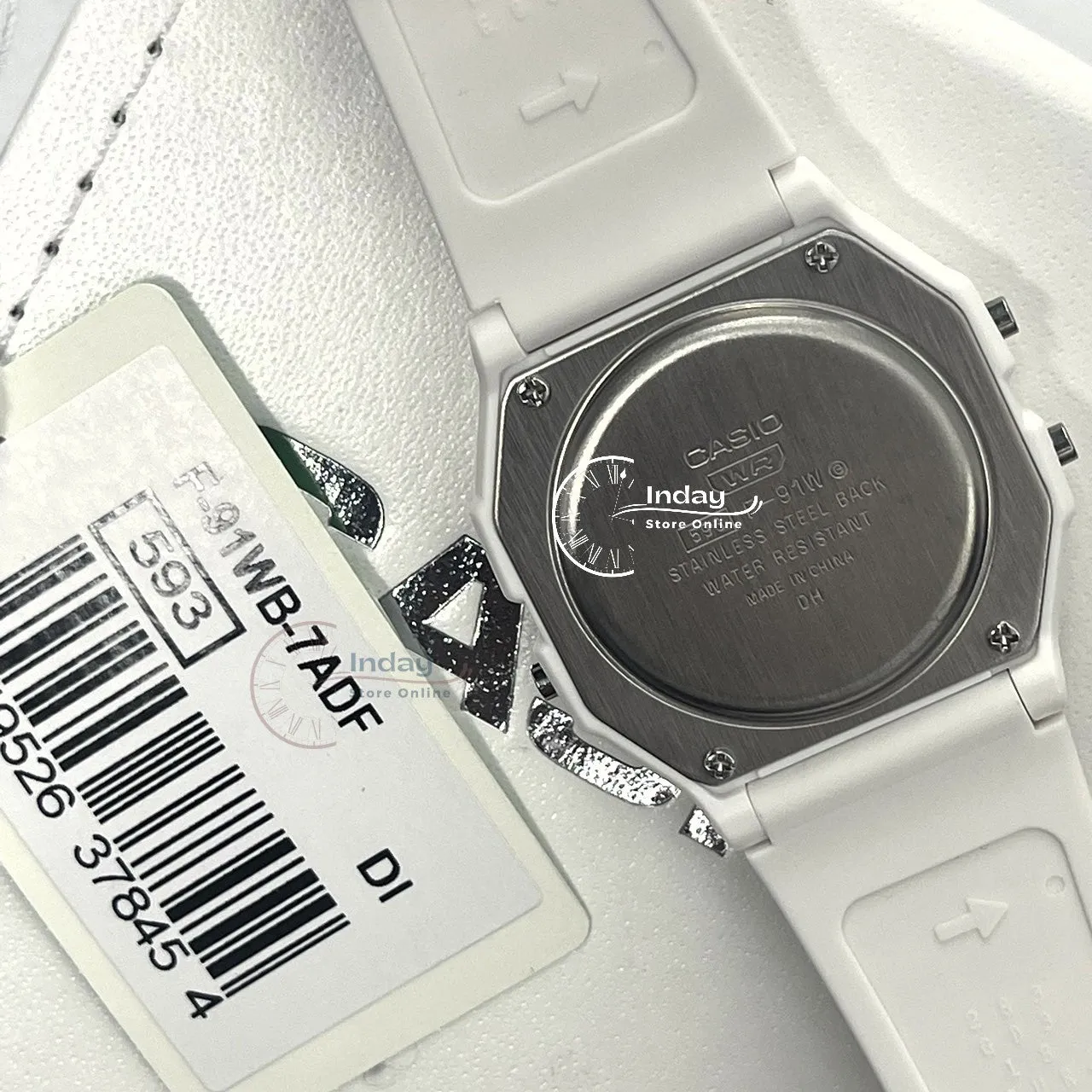 Casio Digital Women's Watch F-91WB-7A Bio-based Resin Band Battery Life: 7 years