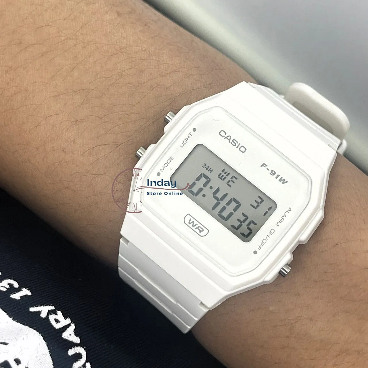Casio Digital Women's Watch F-91WB-7A Bio-based Resin Band Battery Life: 7 years