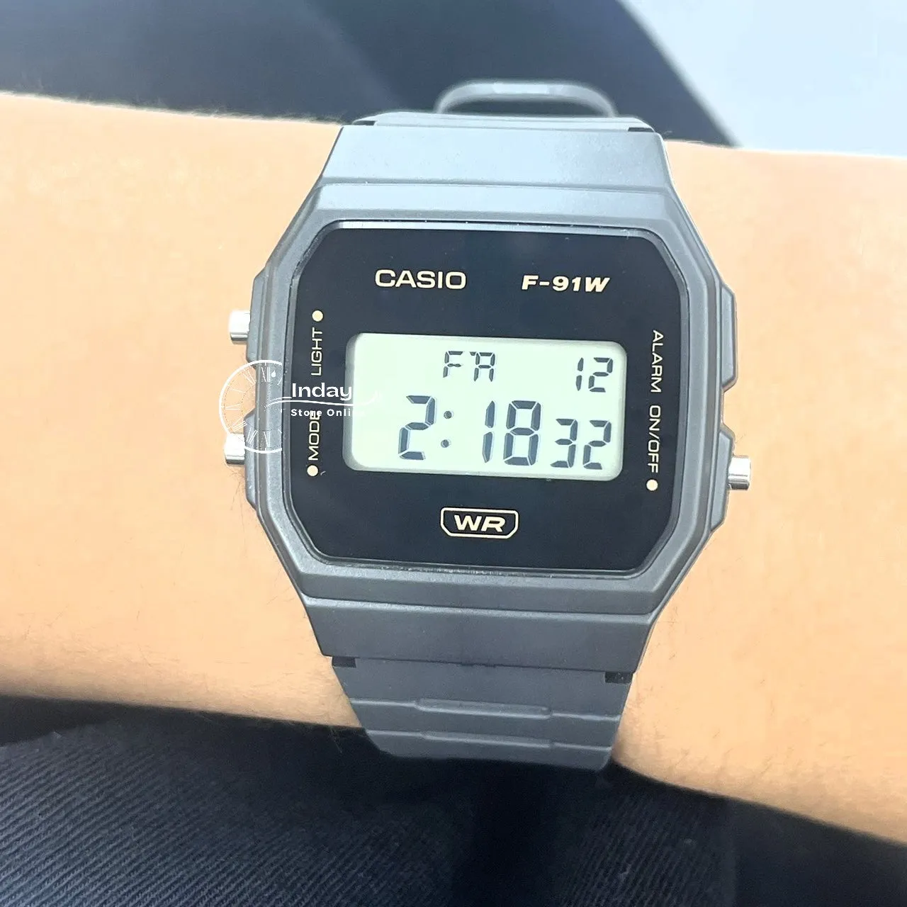 Casio Digital Women's Watch F-91WB-8A Bio-based Resin Band Battery Life: 7 years