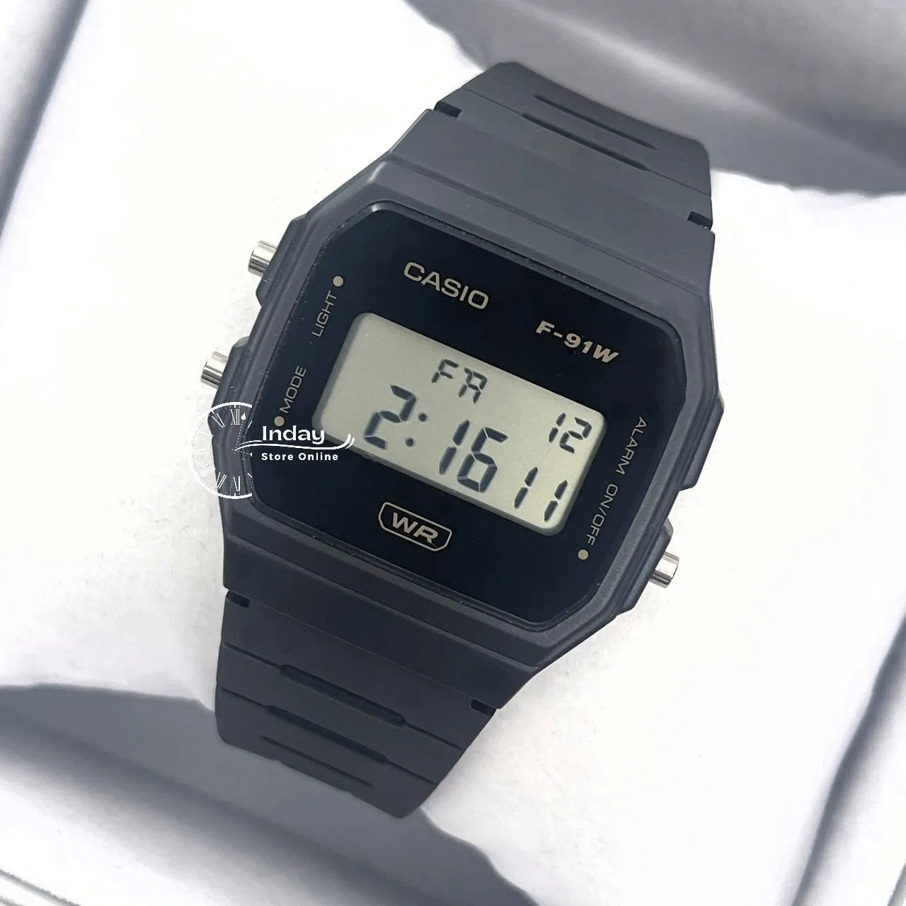 Casio Digital Women's Watch F-91WB-8A Bio-based Resin Band Battery Life: 7 years