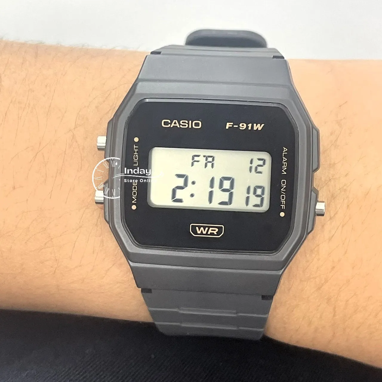 Casio Digital Women's Watch F-91WB-8A Bio-based Resin Band Battery Life: 7 years