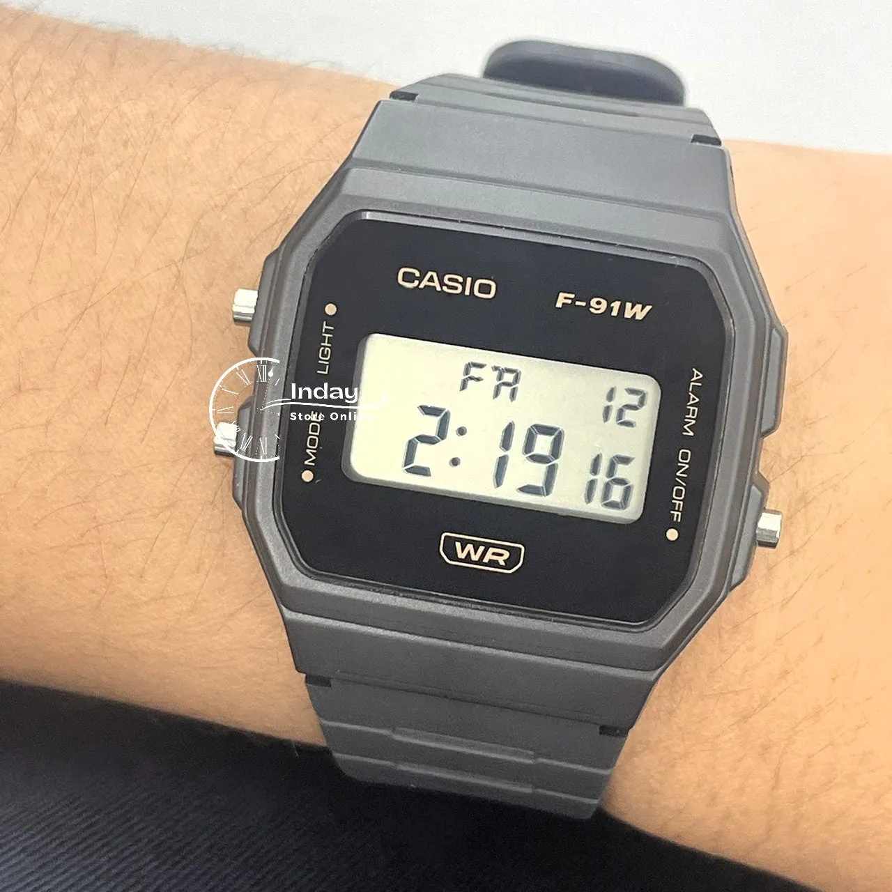 Casio Digital Women's Watch F-91WB-8A Bio-based Resin Band Battery Life: 7 years