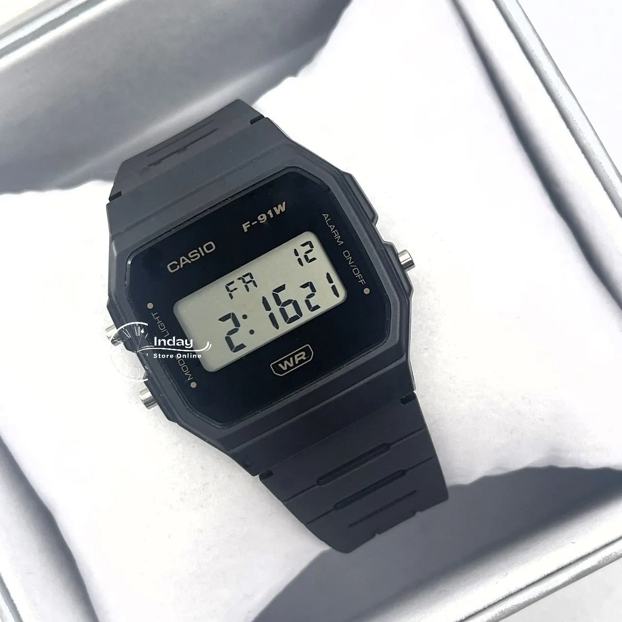Casio Digital Women's Watch F-91WB-8A Bio-based Resin Band Battery Life: 7 years